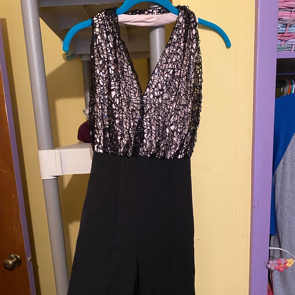 Black pant suit/jump suit